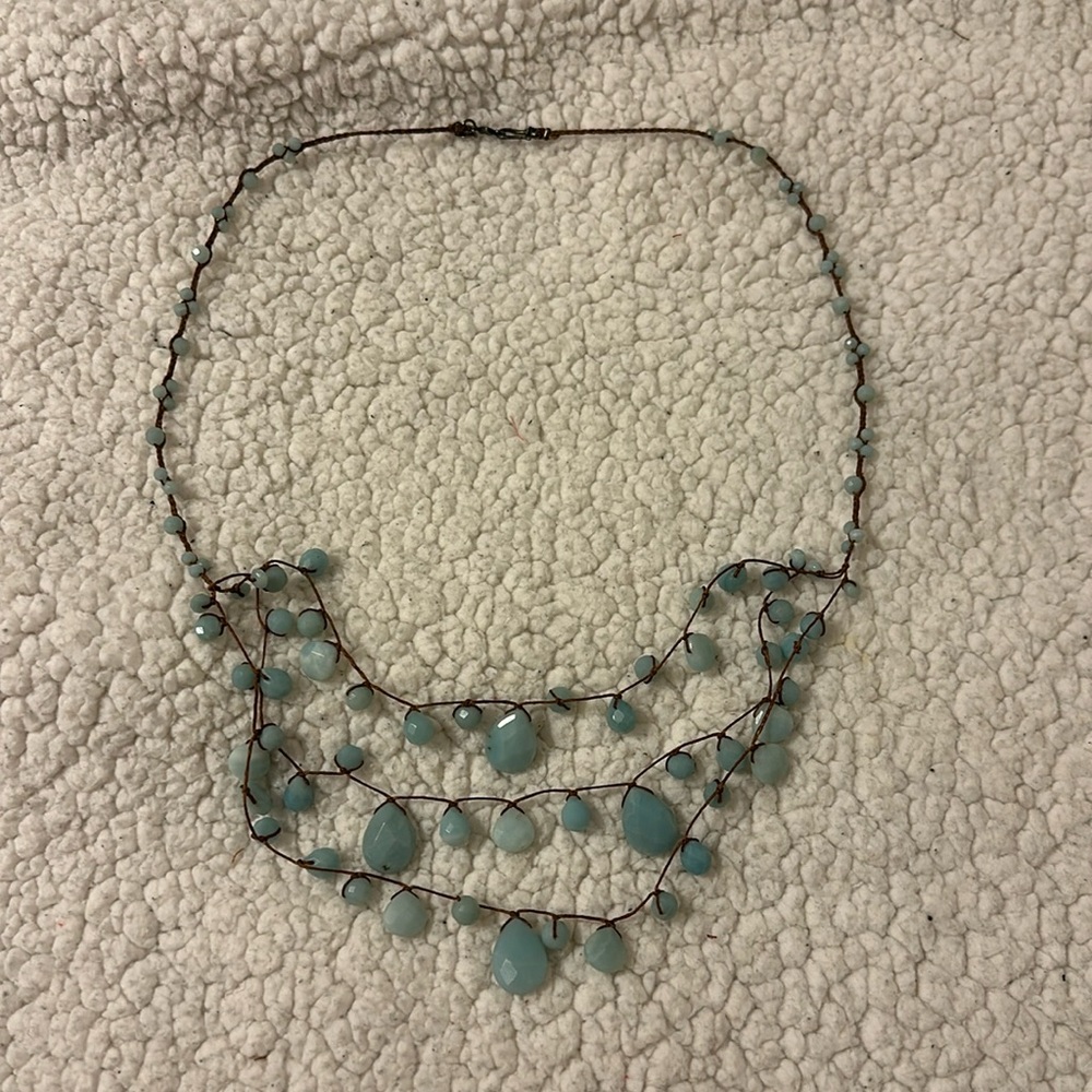 Chan Luu triple strand beaded necklace